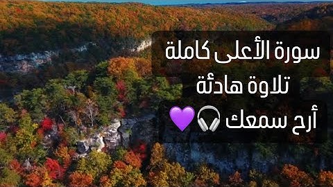 سورة الأعلى كاملة تلاوة هادئة تريح القلب طمأنينة قبل النوم 🎧💜القارئ محمد اللحيدان
