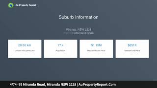 4/74 -76 Miranda Road, Miranda NSW 2228 | AuPropertyReport.Com