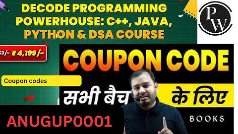 Decode programming powerhouse: C++,JAVA, PYTHON AND DSA #pw #trending