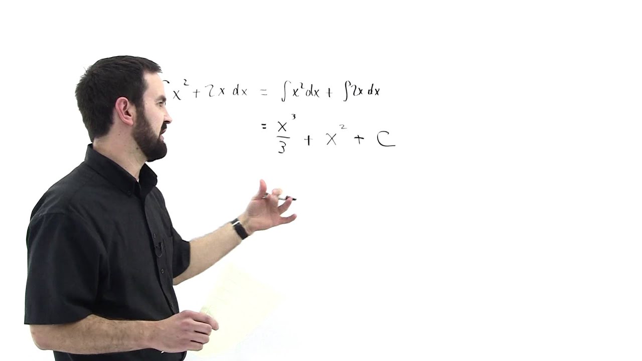 Indefinite Integrals Example 2 - YouTube