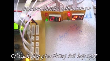Mạch đèn giao thông kết hợp thời gian thực DS1307 pic16F877A