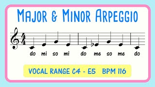 Train Your Ear with Major and Minor Arpeggio Singing