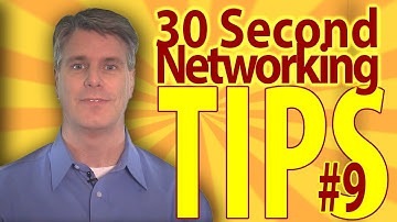 Pitch for Success 30 Second Networking Tip No 9