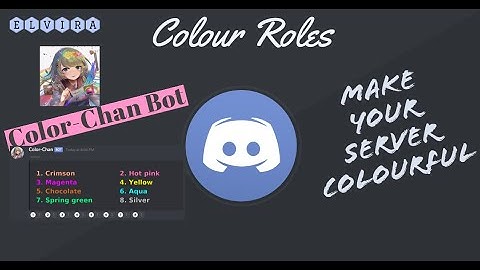 Colour-Roles │Reaction Roles│Color-Chan Bot│Discord│Easy│Tutorial│Elvira