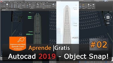 Curso Completo AutoCAD 2019 Tutorial Starter Basico 02 - Osnaps Object Snap en HD