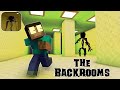 Monster School : THE BACKROOMS CHALLENGE BUT ITS HORROR - Minecraft Animation
