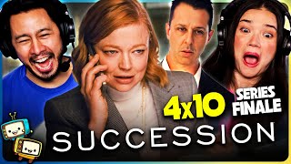 SUCCESSION 4x10 "With Open Eyes" Reaction! | First Time Watch