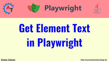 #24  Get Element Text in Playwright Java