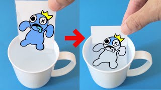 Rainbow Friends BLUE But the COLORS are MISSING?! 😱 2 Paper Craft Trick Ideas by PIN KORO 1,607,257 views 1 year ago 2 minutes, 53 seconds