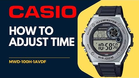 How To adjusting TIME [all Setting] Casio MWD-100H-1AVDF @timewatchdc