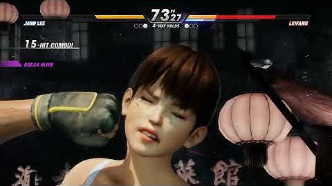 Dead or Alive 6 | Jann Lee 💥 Leifang | CPU vs CPU AI vs AI (hardest level 8)