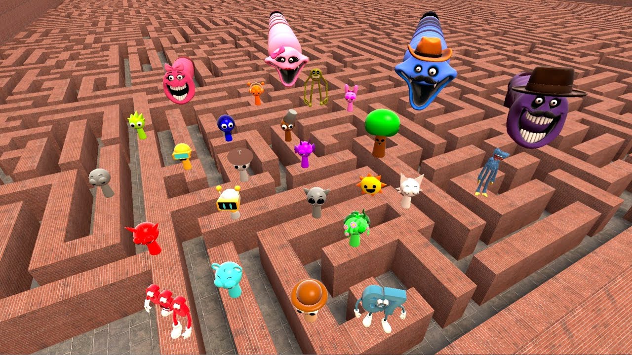 ROBLOX HUNGRY WORM FAMILY, DADDY & MOMMY 67 BRAINROT, SPRUNKI ALL PHASES In Garry's Mod!