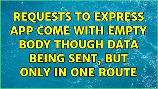 Requests to Express app come with empty body though data being sent, but only in one route