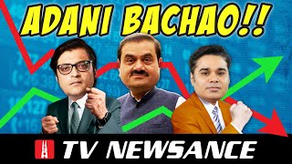 Save Adani! How did Indian TV News anchors cover Hindenburg? TV Newsance 201 with English Subtitles