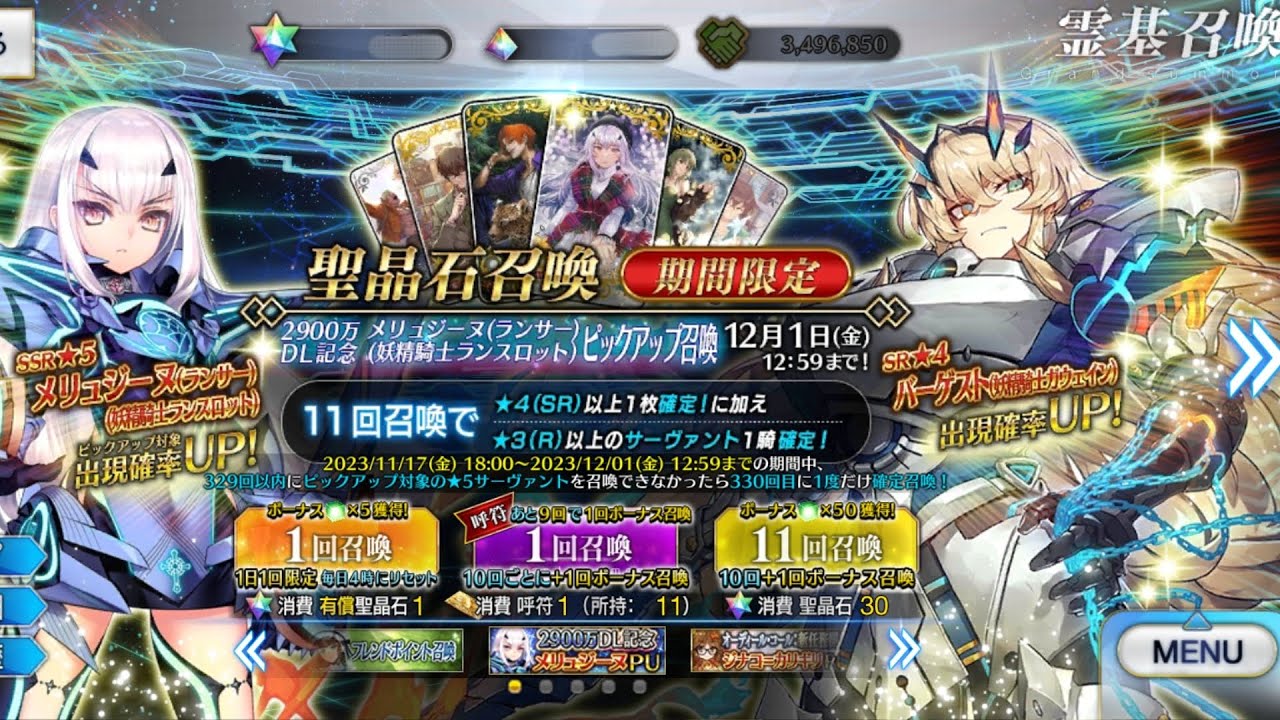 FGO JP - 29 Million Download Campaign Banner pull