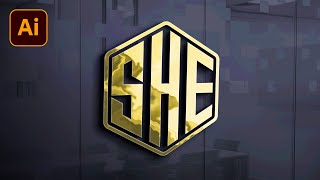 Logo Design illustrator | Polygon logo Design | Grid logo Design | Hexagon letter logo illustrator