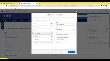 Create or Update to Nested Menu Item or Sub Tab in Navigation Menu in Experince Cloud #inSalesforce