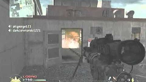 Call of Duty Modern Warfare 2 Gameplay (PS3) awesome quick scope battle private