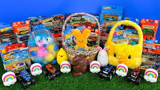 Hot Wheels Matchbox Mystery Easter Egg Toy Baskets!