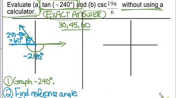 Target 10.3B - Evaluate Trig Functions of Any Angle D2