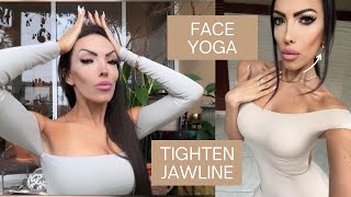SLIM Face Yoga: Sharp Jawline + Reduce Double Chin + V Shape Effective Facial Exercises ✨