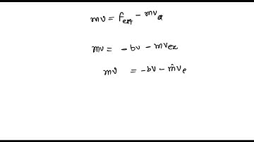 Consider a rocket subject to a linear resistive force, 𝐟=-b 𝐯, but no other exter…