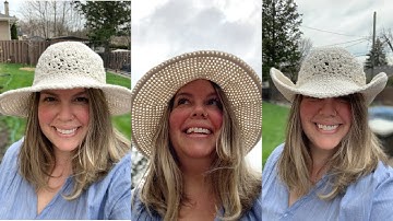 Learn how to crochet a sun hat in this easy video tutorial!