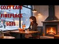 LoTuneFox – Cozy Café Fireplace LoFi | Snowy Night Study &amp; Chill