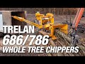 Trelan by BANDIT 686/786 Whole Tree Chippers: Unmatched Clean Chip PRODUCTION!