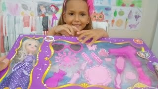 fashion girl bebek prenses makyaj ve güzellik seti açıyoruz, Eğlenceli çocuk videosu, Toys unboxing