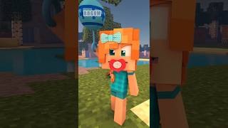 baby alex finds baby steve and noob #minecraftanimation #shorts