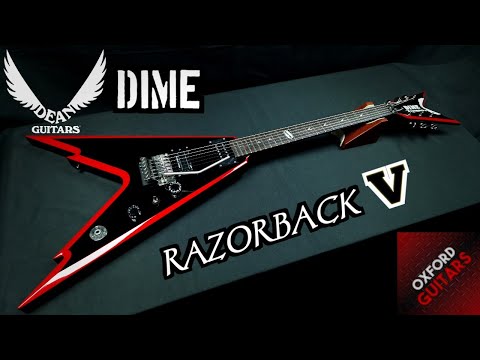 ギター Dean Razorback Two-Tone Dimebag Darrell Dean Dime Razorback V Dimebag Darrell Signature Two Tone