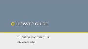 How to setup VNC viewer for Astell autoclave controller