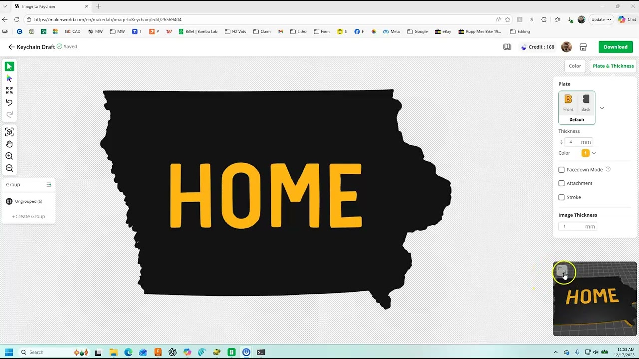 Create 3D Prints using AI & MakerWorld (Image to Keychain)