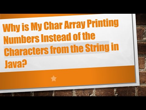 Why is My Char Array Printing Numbers Instead of the Characters from the String in Java?