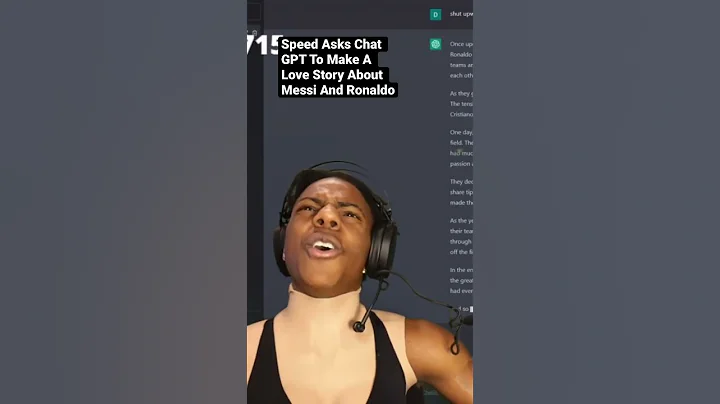 Speed Asks Chat GPT To Make A Love Story About Messi And Ronaldo #ishowspeed #adinross #dankmemes