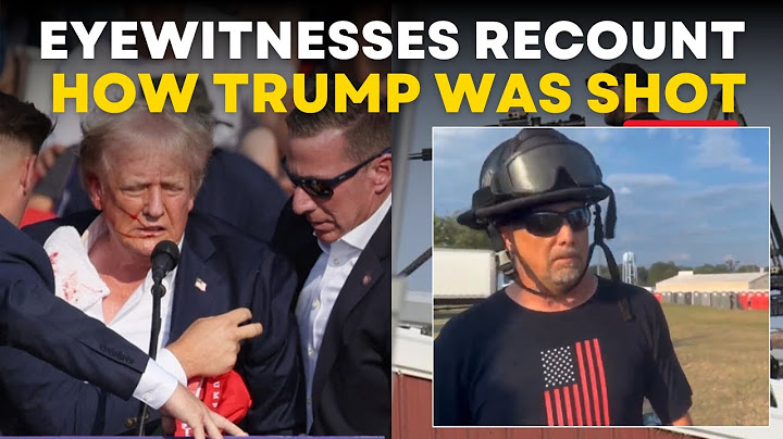 Trump Rally Shooting News Live: Witnesses Describe Chaos And Fear | Donald Trump | US Election