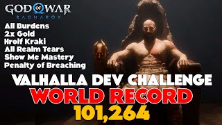 *First Ever 101K World Record* Penalty of Breaching Dev Challenge - God of War Ragnarök Valhalla