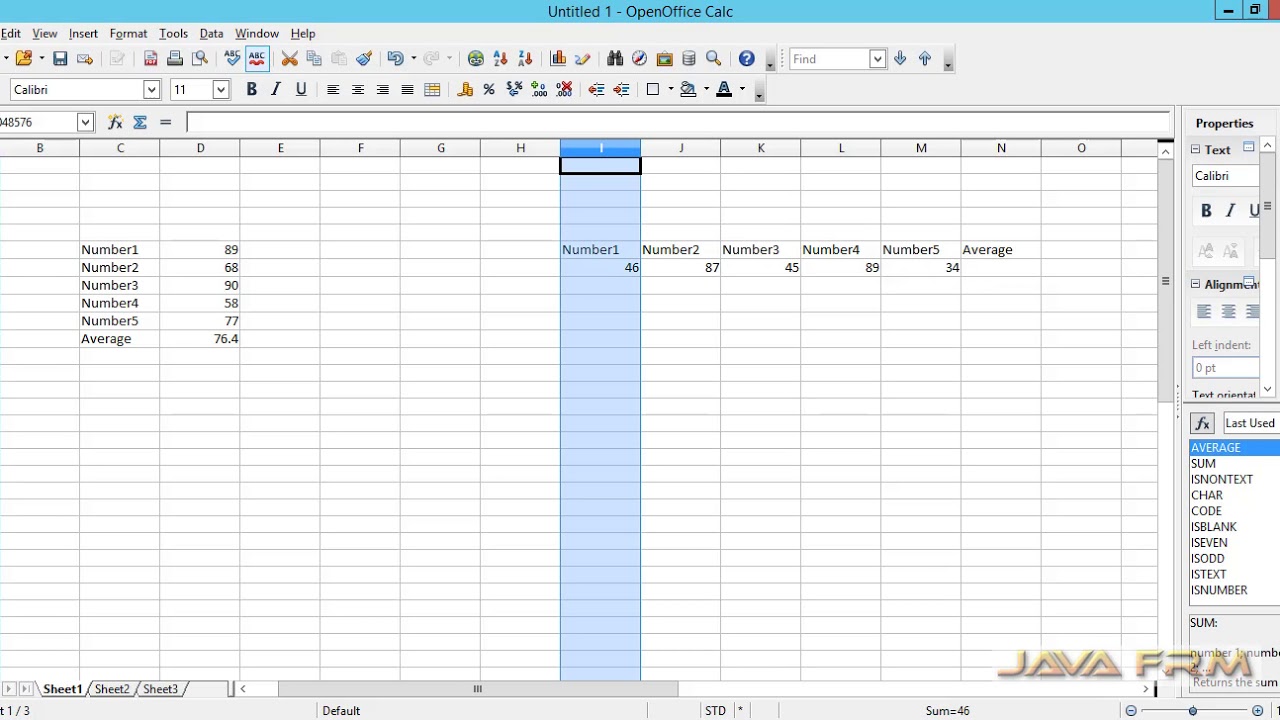 apache openoffice excel