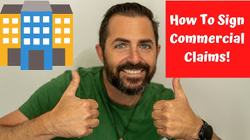 How To Sign A Commercial Claim! - PUBLIC ADJUSTER TRAINING