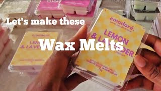 Making Packing Wax Melts - Lemon and Lavender