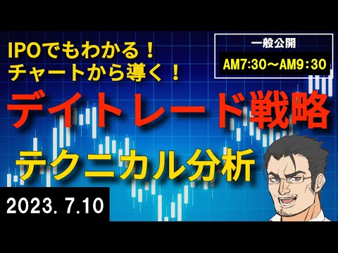 【2023年7月10日】株初心者でも勝てるデイトレ戦略・日経225先物ミニ・ドル円・クオリプス・レーザーテック・アドバンテスト【デイトレードのやり方】