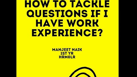 Episode 1 - Work Experience | Backstage Pass | PIT/ PI Preparation Tips | TISS Mumbai, HRM & LR