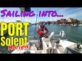 How to sail a small boat into port solent marina