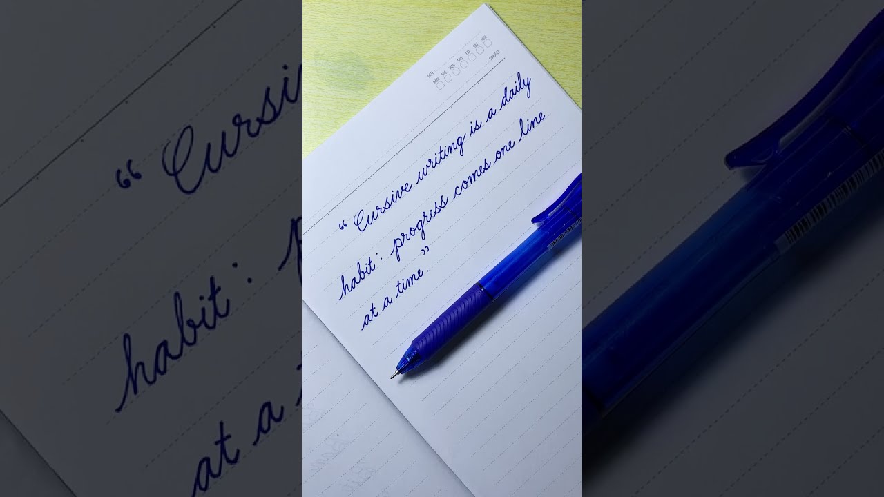 Cursive Writing Quote Neat Handwriting Letters Practice