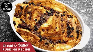 Classic 🇬🇧 British Bread & Butter Pudding — UK|English traditional bread and butter dessert recipe.