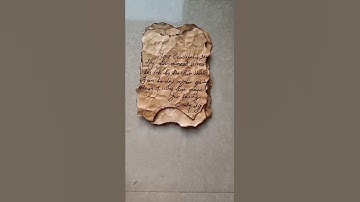 Vintage paper using coffee diy | Easy to make