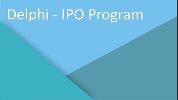 Delphi - IPO Program