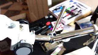 Unboxing of AmScope SE400 10X Binocular Stereo Microscope on Boom Arm Stand + LED Goose-Neck Light.