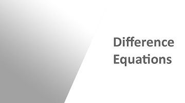 A Linear Constant-Coefficient ( LCCDE ) Difference Equations